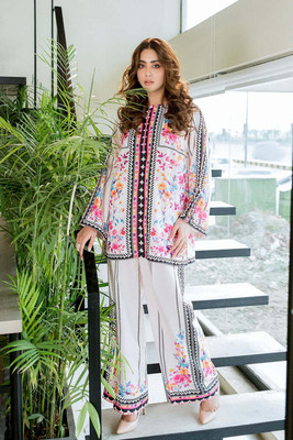 VeerVastra Top Palazzos Western Set