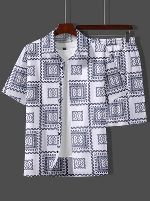 GLORI STAR Shirt Chino Shorts Western Set