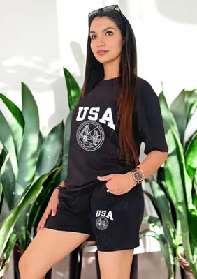 Shonisha Tshirt Regular Shorts Co-ords Set