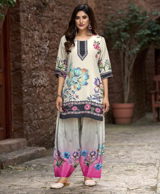 MOJILAA Tunic Palazzos Co-ords Set