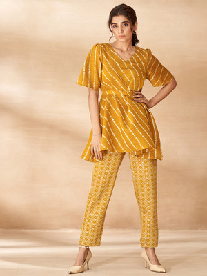 DRESOUL Top Palazzos Co-ords Set