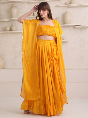 PURVAJA Top Skirt Co-ords Set