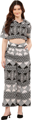 CLOTHINK India Shirt Palazzos Co-ords Set