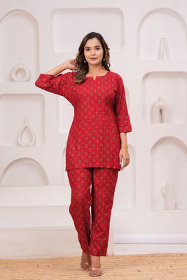 Madfury Top Palazzos Co-ords Set