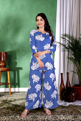 FOLENNE Top Palazzos Co-ords Set