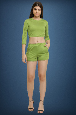 elegance redefined Top Regular Shorts Western Set