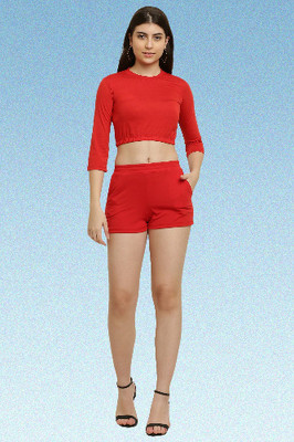 elegance redefined Top Regular Shorts Western Set