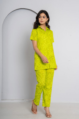 Jaipuri Bunaai Tunic Pant Co-ords Set