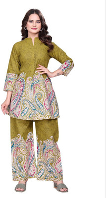 monapara enterprise Top Palazzos Co-ords Set