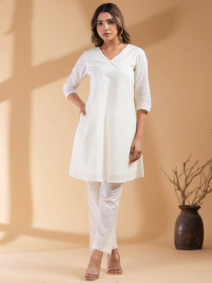 Janasya Women Ethnic Top Pant Set