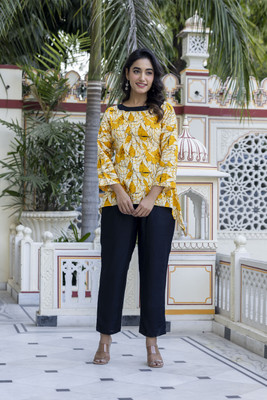 Pihu Creation Women Crop Top Pant Set