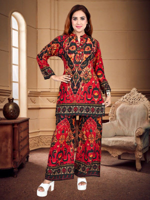 Aicreation Top Palazzos Co-ords Set