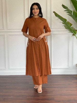 NIVESTANA Women Kurti Pant Set