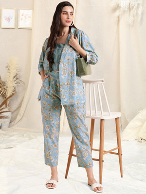 MIRCHI FASHION Top Pant Co-ords Set with Blazer