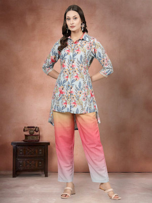 all about you Shirt Pant Co-ords Set