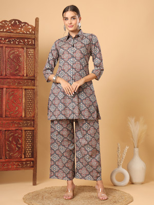 Tissu Shirt Palazzos Co-ords Set