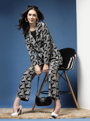 Daevish Top Pant Co-ords Set with Blazer