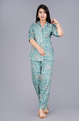 PRADHRUHE Tunic Palazzos Co-ords Set