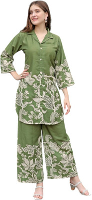 Irenzz Enterprise Top Palazzos Co-ords Set