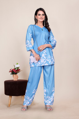 comforwear Tunic Regular Shorts Co-ords Set with Coat