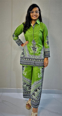 TATHASTU SILK Shirt Palazzos Co-ords Set