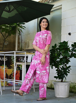Isha e Kart Top Palazzos Co-ords Set