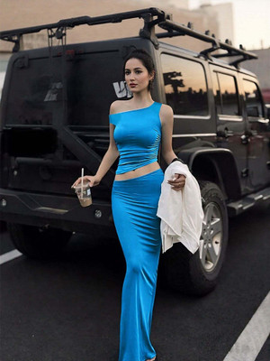 OUTZIDR Top Skirt Co-ords Set