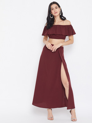 Berrylush Top Skirt Western Set