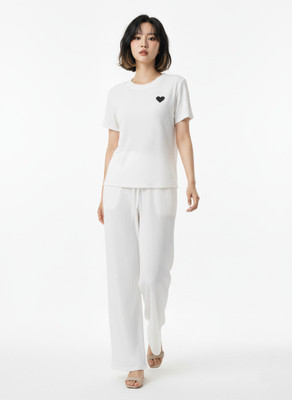 SKG Tshirt Palazzos Western Set