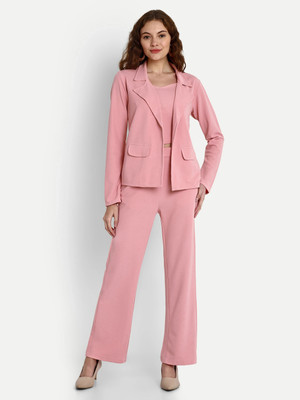 Leriya Fashion Top Pant Co-ords Set with Blazer