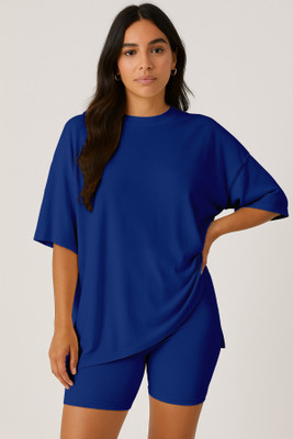 moomaya Top Regular Shorts Co-ords Set