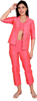 KaajalbyVidhi Top Pant Co-ords Set with Jacket