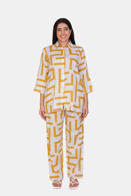 Fashionhub Shirt Palazzos Co-ords Set