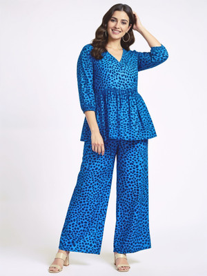 ALIXORY Top Palazzos Co-ords Set