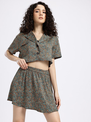 Glitchez Shirt Skirt Co-ords Set