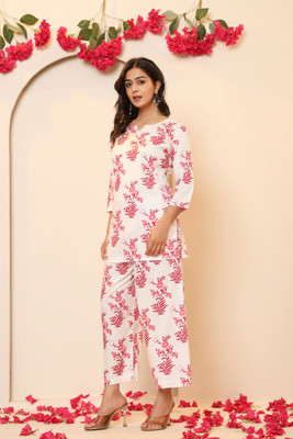 Jaipuri Bunaai Top Palazzos Co-ords Set