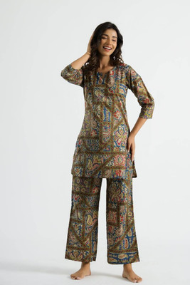 Flavia Creation Top Pant Co-ords Set