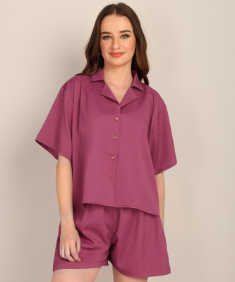FashFun Shirt Regular Shorts Co-ords Set