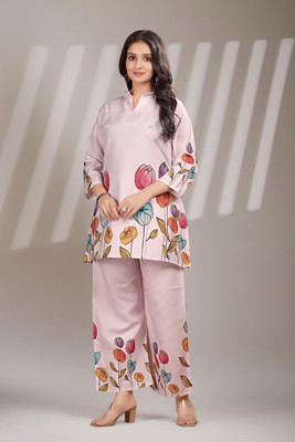 Nv Trends Top Palazzos Co-ords Set