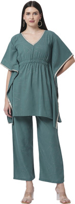 GO.4.IT Party wear Kaftan Top with Trouser Co-ord Set Tunic Pant Co-ords Set