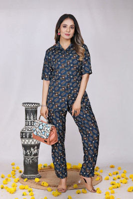 shilpa synthetic Shirt Pant Co-ords Set