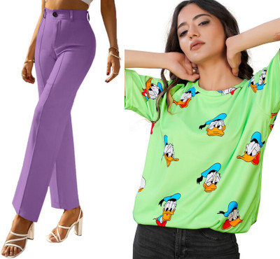 SHRIEZ Tshirt Pant Co-ords Set