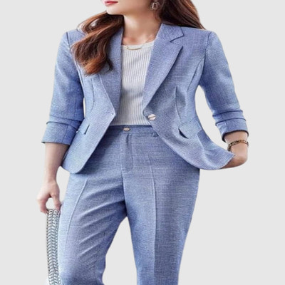 SHAKUNTALAM FASHION Top Pant Co-ords Set with Blazer