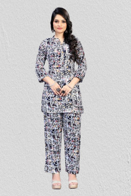 Vimalnath Synthetics Tunic Pant Co-ords Set