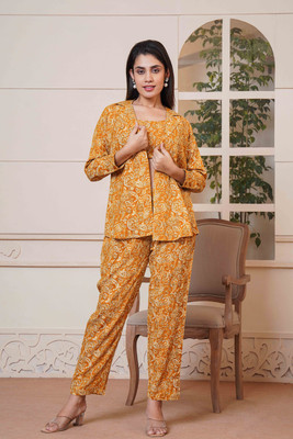 KIMATERNITY Top Pant Co-ords Set with Jacket