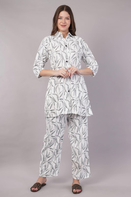 JIDI FASHION Shirt Pant Co-ords Set