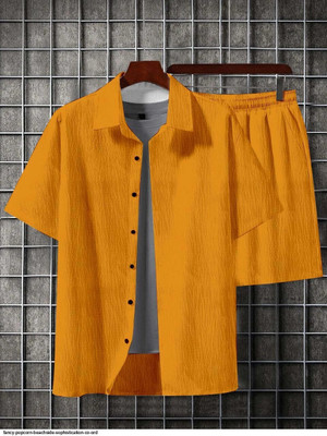COMBRAIDED Shirt Regular Shorts Co-ords Set