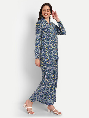 hustle bustle Top Palazzos Co-ords Set