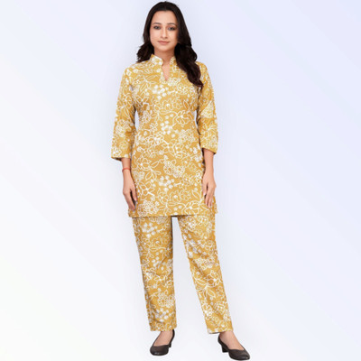 Abhumiienterprise Top Pant Co-ords Set