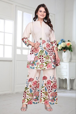 monapara enterprise Top Palazzos Co-ords Set